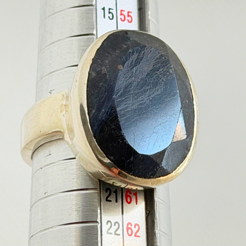 Unbranded Black Tourmaline Ring Black Size 8.5